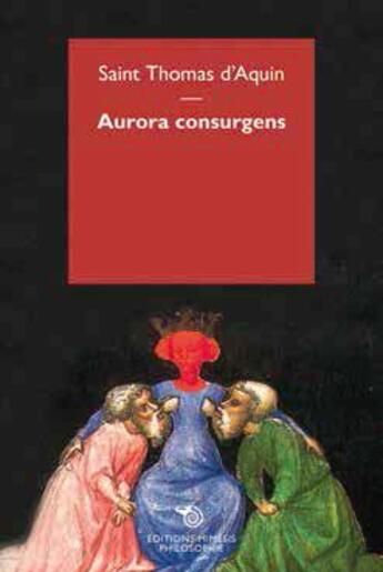 Couverture du livre « Aurora consurgens » de Thomas D'Aquin aux éditions Mimesis