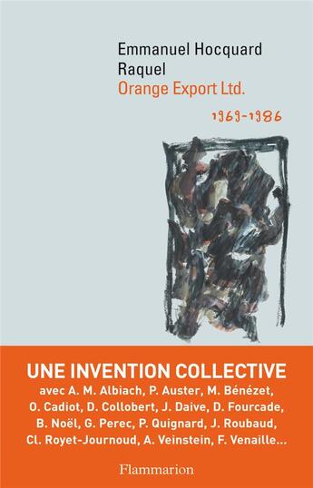 Couverture du livre « Orange Export Ltd ; 1969-1986 » de Emmanuel Hocquard et Raquel aux éditions Flammarion