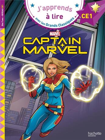 Couverture du livre « Disney - marvel - ce1 captain marvel » de Isabelle Albertin aux éditions Hachette Education