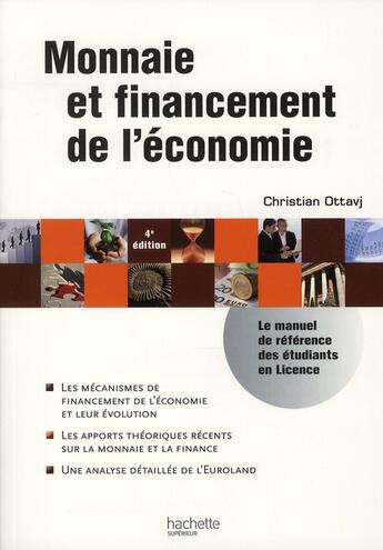 Couverture du livre « Hu Economie ; Monnaie Et Financement De L'Economie » de Christian Ottavj aux éditions Hachette Education
