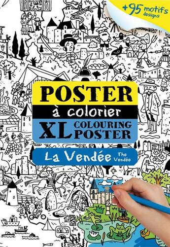 Couverture du livre « La Vendée ; poster à colorier XXL » de Emmanuel Kerner aux éditions La Petite Boite