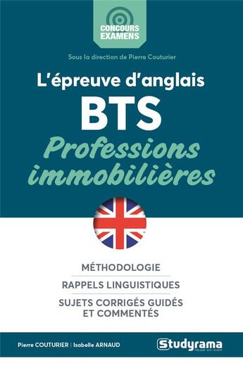 Couverture du livre « L'épreuve d'anglais BTS ; professions immobilières » de Isabelle Arnaud aux éditions Studyrama
