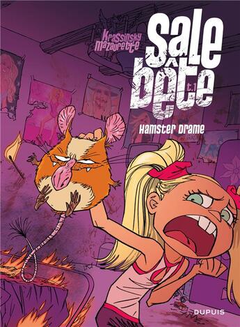 Couverture du livre « Sale bête Tome 1 ; hamster drame » de Maia Mazaurette et Jean-Paul Krassinsky aux éditions Dupuis