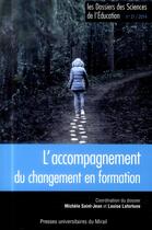 Couverture du livre « Accompagnement du changement en formation » de Fijalkow J aux éditions Pu Du Midi