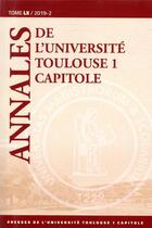 Couverture du livre « Annales de l'université Toulouse 1 Capitole t.60 » de  aux éditions Putc