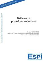 Couverture du livre « Bailleurs et procédures collectives » de Louise Crouzet aux éditions Edilivre
