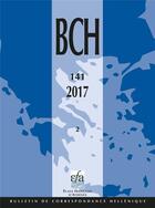 Couverture du livre « BCH (Bulletin de Correspondance Hellénique) t.141/2 » de  aux éditions Ecole Francaise D'athenes