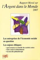 Couverture du livre « Rapport moral sur l'argent dans le monde 2007 » de  aux éditions Association D'economie Financiere