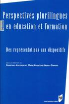 Couverture du livre « Perspectives plurilingues en education et formation » de Christine Jeoffrion aux éditions Pu De Rennes
