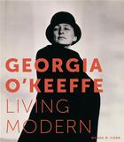 Couverture du livre « Georgia o keeffe living modern » de M.Corn Wanda aux éditions Prestel