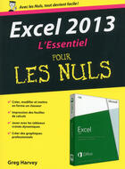 Couverture du livre « Excel 2013 pour les nuls » de Greg Harvey aux éditions First Interactive