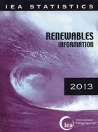 Couverture du livre « Renewables information 2013 » de Ocde aux éditions Ocde