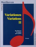 Couverture du livre « Beethoven ; variations II » de Ludwig Von Beethoven aux éditions Place Des Victoires/kmb