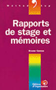 Couverture du livre « Rapport de stage et mémoires » de Bruno Camus aux éditions Organisation