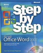 Couverture du livre « Microsoft Office Word 2007 ; Step by Step » de Steve Preppernau aux éditions Microsoft Press