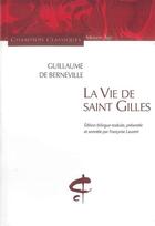 Couverture du livre « La vie de saint Gilles » de Guillaume De Berneville aux éditions Honore Champion