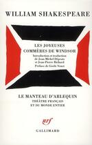 Couverture du livre « Les joyeuses commères de Windsor » de William Shakespeare aux éditions Gallimard