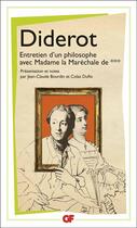 Couverture du livre « Entretien d'un philosophe avec Madame la Maréchale de *** » de Denis Diderot aux éditions Flammarion