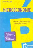Couverture du livre « Microeconomie » de Alain Piller aux éditions Premium
