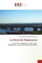 Couverture du livre « Le pont de l'esperance » de Randrianasolo-Ravony aux éditions Editions Universitaires Europeennes