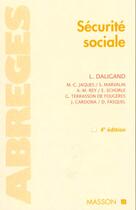 Couverture du livre « Securite sociale » de Liliane Daligand et Marie-Claude Jaques aux éditions Elsevier-masson