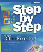 Couverture du livre « Microsoft Office Excel 2007 ; Step by Step » de Curtis D. Frye aux éditions Microsoft Press