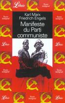 Couverture du livre « Manifeste du parti communiste » de Friedrich Engels aux éditions J'ai Lu