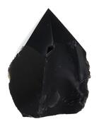 Couverture du livre « Pointe brute obsidienne noire - piece de 200 a 300 gr » de  aux éditions Dg-exodif