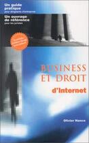 Couverture du livre « Business et droit d'Internet » de Olivier Hance aux éditions Mc Graw Hill Allemagne