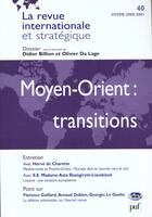 Couverture du livre « Moyen-Orient : transitions (hiver 2000-2001) » de  aux éditions Dalloz
