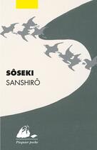 Couverture du livre « Sanshirô » de Soseki aux éditions Editions Philippe Picquier