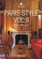 Couverture du livre « Paris style t.2 » de Angelika Taschen aux éditions Taschen
