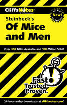 Couverture du livre « CliffsNotes on Steinbeck's Of Mice and Men » de Van Kirk Susan aux éditions Houghton Mifflin Harcourt