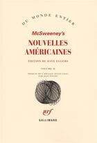 Couverture du livre « Mcsweeney's nouvelles americaines t2 » de  aux éditions Gallimard