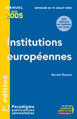 Couverture du livre « Institutions Europeennes » de Harald Renout aux éditions Paradigme Cpu