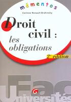 Couverture du livre « Droit civil : les obligations » de Renault-Brahinsky Co aux éditions Gualino