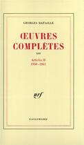 Couverture du livre « Oeuvres completes - vol12 » de Georges Bataille aux éditions Gallimard