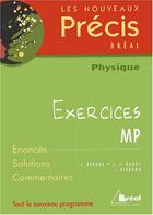Couverture du livre « Nouveau précis exercices physique mp » de Bergua aux éditions Breal