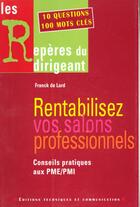 Couverture du livre « Rentabilisez Vos Salons Professionnels » de Franck De Lard aux éditions Editions Techniques Et Communication