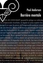 Couverture du livre « Barrière mentale » de Poul Anderson aux éditions Le Belial