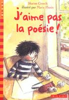 Couverture du livre « J'aime pas la poesie » de Creech/Flusin aux éditions Gallimard-jeunesse