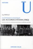 Couverture du livre « Les accords d'Evian (1962) » de Guy Perville aux éditions Armand Colin