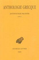 Couverture du livre « Anthologie grecque t.2 ; L5 » de  aux éditions Belles Lettres