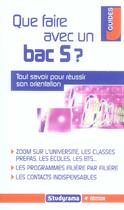 Couverture du livre « Que faire avec un bac s ? (édition 2005) » de Pascal Fitzner aux éditions Studyrama