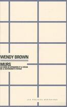 Couverture du livre « Murs » de Wendy Brown aux éditions Amsterdam