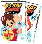 Couverture du livre « Yo-Kai Watch : coffret Tomes 1 et 2 » de Noriyuki Konishi aux éditions Crunchyroll