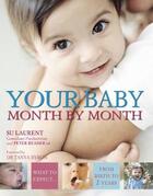 Couverture du livre « Your baby month by month ; what to expect from birth to 2 years » de Su Laurent et Peter Reader aux éditions Dorling Kindersley