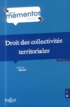 Couverture du livre « Droit des collectivités territoriales » de Virginie Donier aux éditions Dalloz