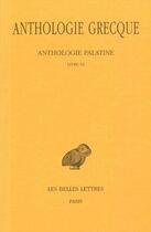 Couverture du livre « Anthologie grecque t.3 ; L6 » de  aux éditions Belles Lettres