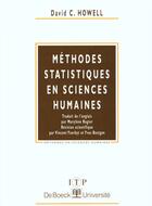 Couverture du livre « Methodes statistiques en sciences humaines humaines » de Howell aux éditions De Boeck